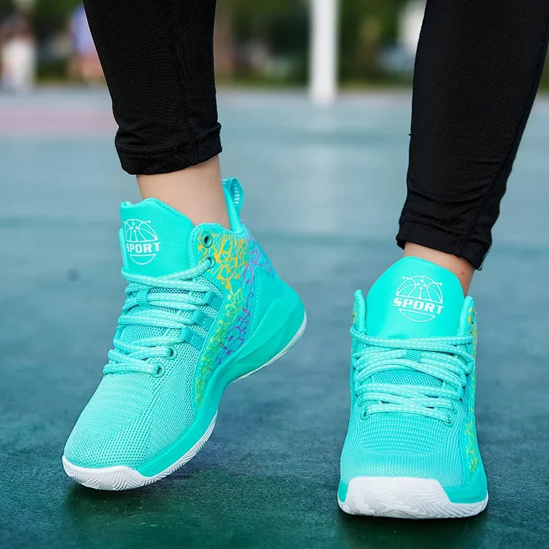 Boys Brand Basketball Shoes Kids Sneakers Thick Sole Non-slip Children Sports Shoes Child Boy Basket Trainer Shoes Girls