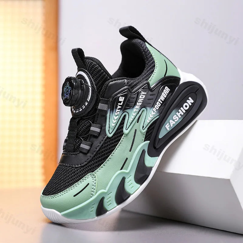 Luxury Boys Sneakers Spring 2026 Autumn Children Shoes Fashion Breathable Non-slip Kids Casual School Tennis Boy Sports Shoes