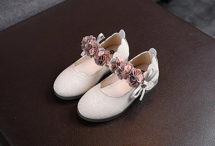 Kids Girls Party Shoes Students Non-slip Performance Leather Footwear Solid Color Children  Wedding Shoes Baby Princess Footwear