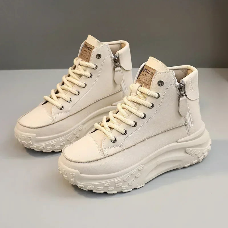 Women's Sneakers Luxury Fashion Womens Boots High-top Platform Casual Shoes New Female Outdoor Running Shoes Winter Women Shoes