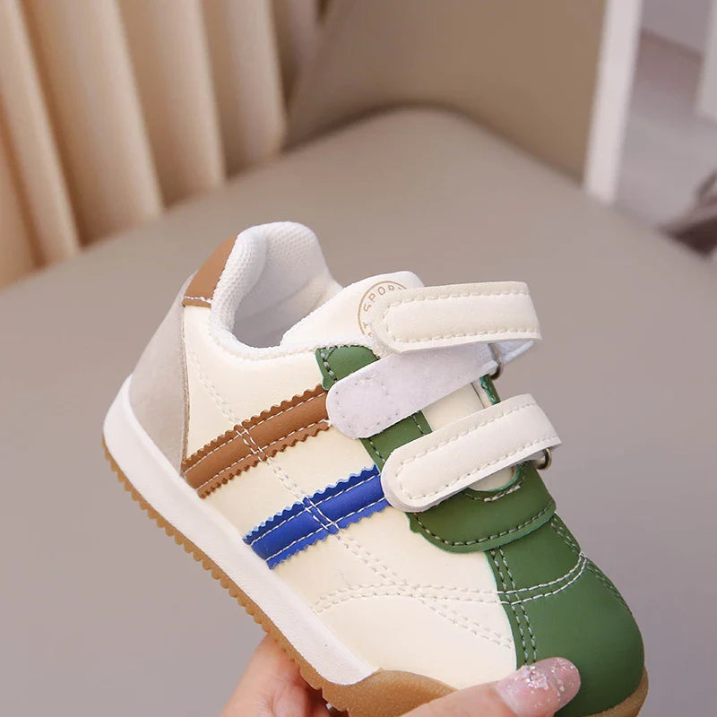 Boys Baby Shoes Four Seasons Models Soft Boys Girls Argyle Shoes 0-6 Years Old Green Children's Single Shoes Small Kids Sneakers