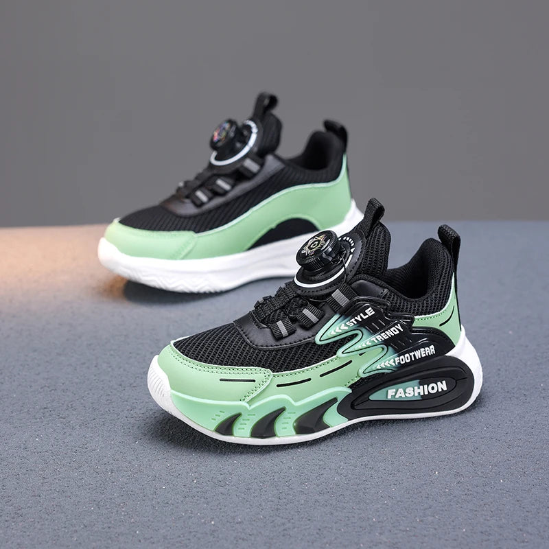 2025 Autumn Kids Sneakers Mesh Boys Sports Shoes Breathable Running Shoes Lightweight School Casual Walking Outdoor Tenis Shoes