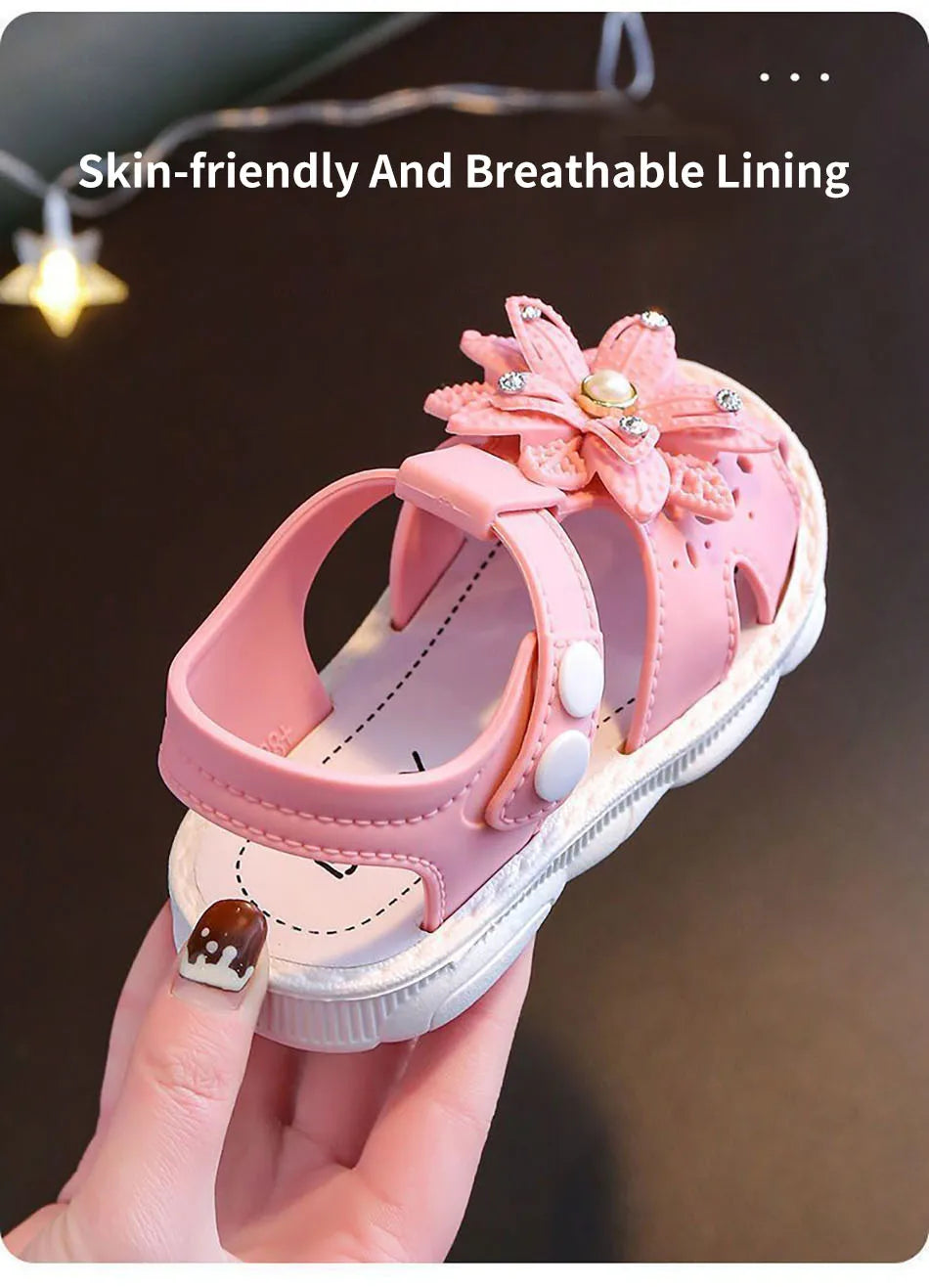 New Girls Summer Sandals Soft Sole Breathable Kids Beach Shoes Anti-slip Princess Sandals Children Casual Footwear