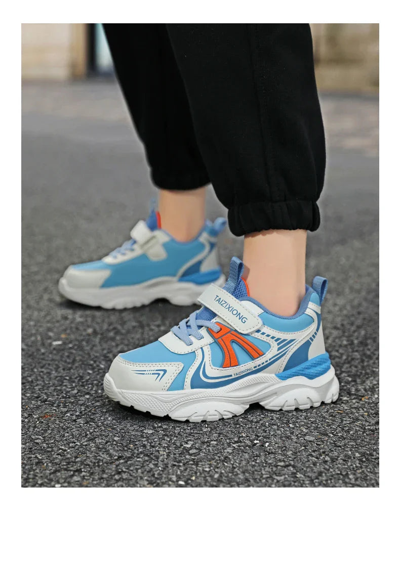 Kids Sneakers Casual Sports Shoes for Children 2025 New Design PU Leather Sneakers Boys Fashion Printed Running Shoes Trainers