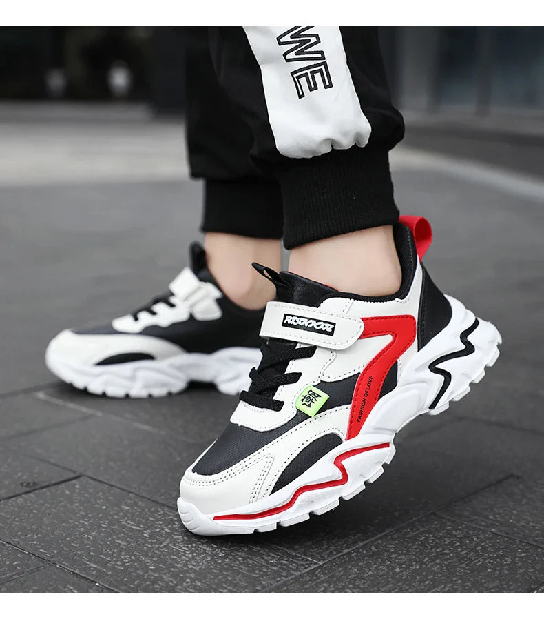 Fashion Children Sneakers Boys Shoes Leather Pu Kids Shoes School Casual 6 To 12 Years Sports Tennis Sneakers for Girls