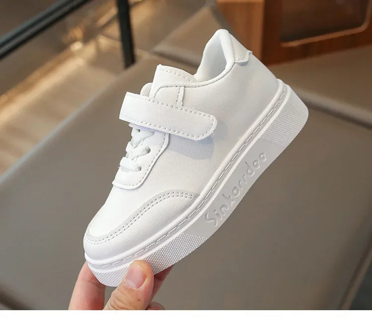 Boys White Shoes for Children Girls Unisex Kids Skate Sneakers Casual Fashion Classic for School Rubber Anti-skid Breathable New