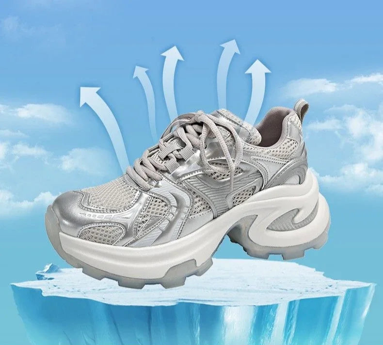 Athletic Woman Footwear 2025 New Sneakers Sports Designer Luxury Vulcanized Shoe Trends On Sale Mesh Breathable Shoes for Women