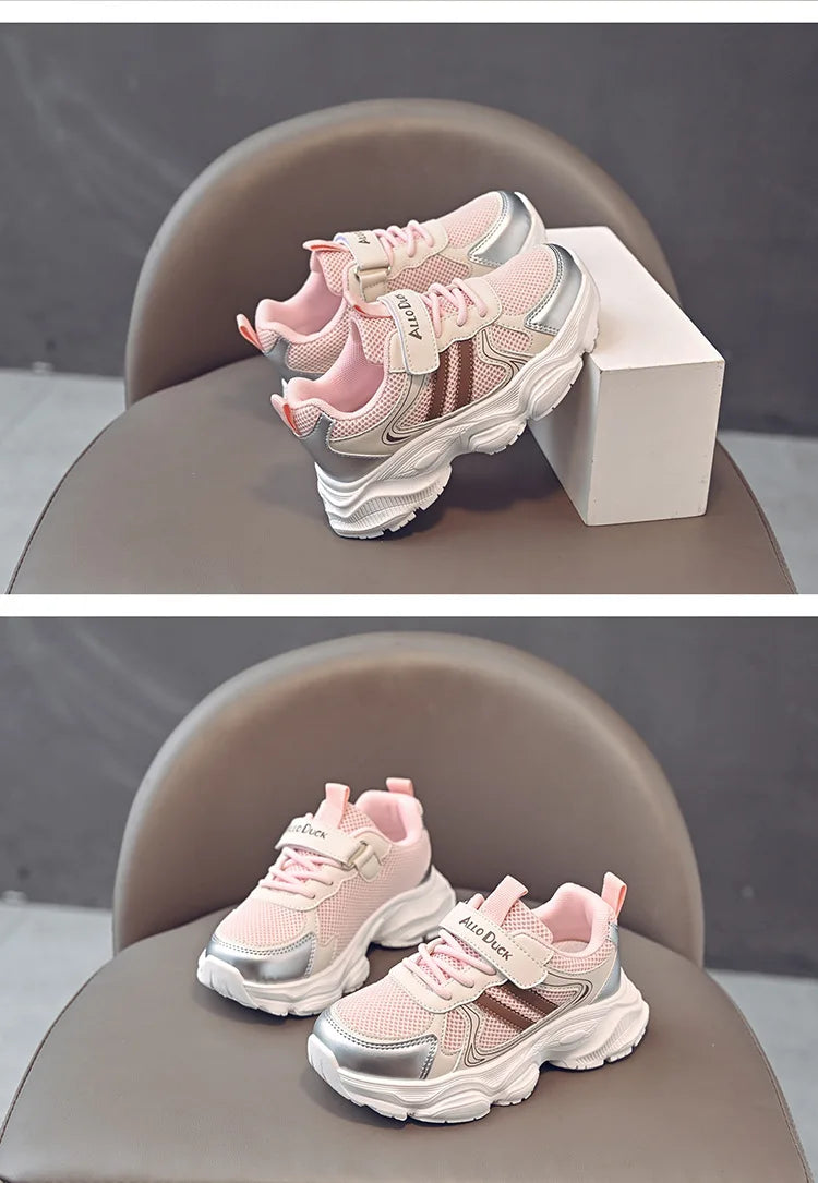 Spring Autumn New Boys Kids Sport Shoes Girl Baby Toddler Mesh Breathable Casual Running Shoes Soft Soled Children Sneakers