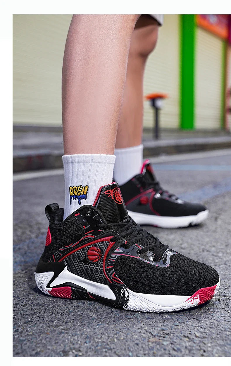 New Men's Basketball Shoes Cushion Anti Slip Sports Shoes Fitness Training Shoes Male Basketball Boots Tenis Sneakers Size 39-48