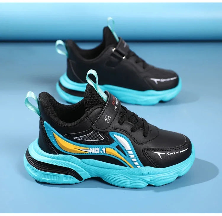Boys' Kids Fashion Sneakers Lightweight Sports Running Shoes for Children Non-Slip Comfortable Outdoor Athletic Tennis Shoes