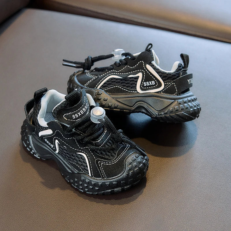 Baby Boys Girls Breathable Mesh Sneakers 2025 New Autumn Toddler Walking Shoes Soft Sole Comfort First Walker Daily Wear Age3-5