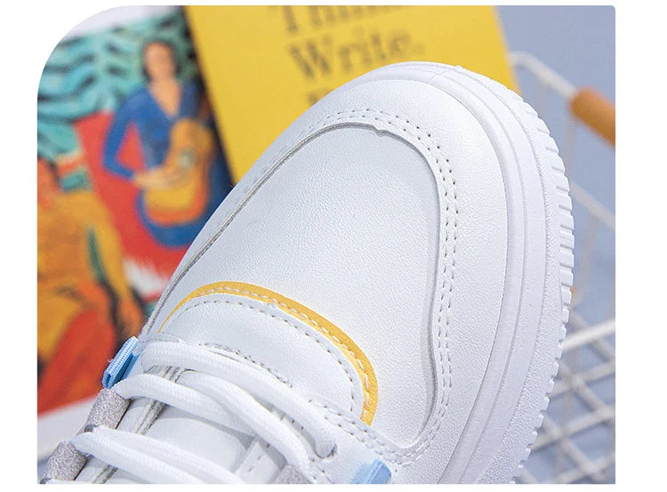 Women Sneakers PU Leather Women's Shoes White Platform Casual Sneaker Spring Summer Female Board Shoes Flats Ladies Trainers