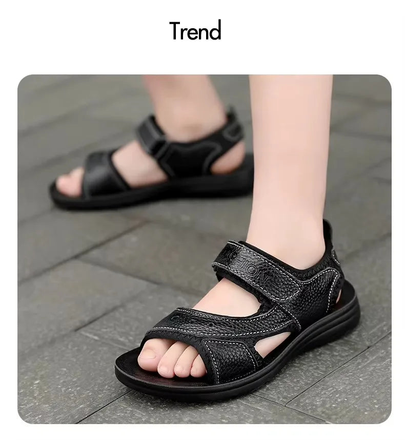 Summer Kids Sandals Soft Non-slip Children Shoes Beach Shoes Boys Casual Outdoor Walking Slippers Comfortable Sneakers