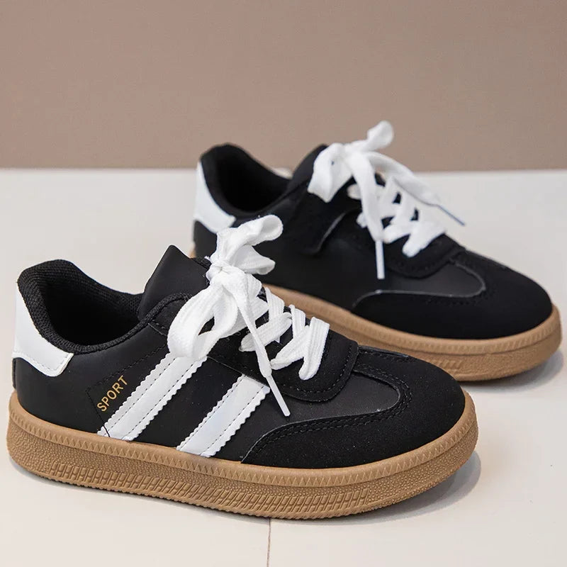 Kids Sneakers for Girls 2025 Spring Autumn New Boys Sneakers Fashion Patchwork Versatile Children Causal Tennis Shoes Hook Loop