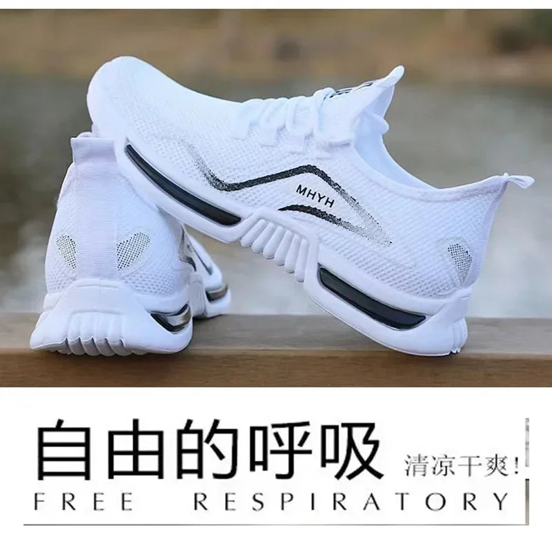 Men Shoes Slip on Fashion Sneakers Male Sport Running Shoes Breathable Gym Training Walking Tennis Shoes Non Slip Workout Flats (Available)