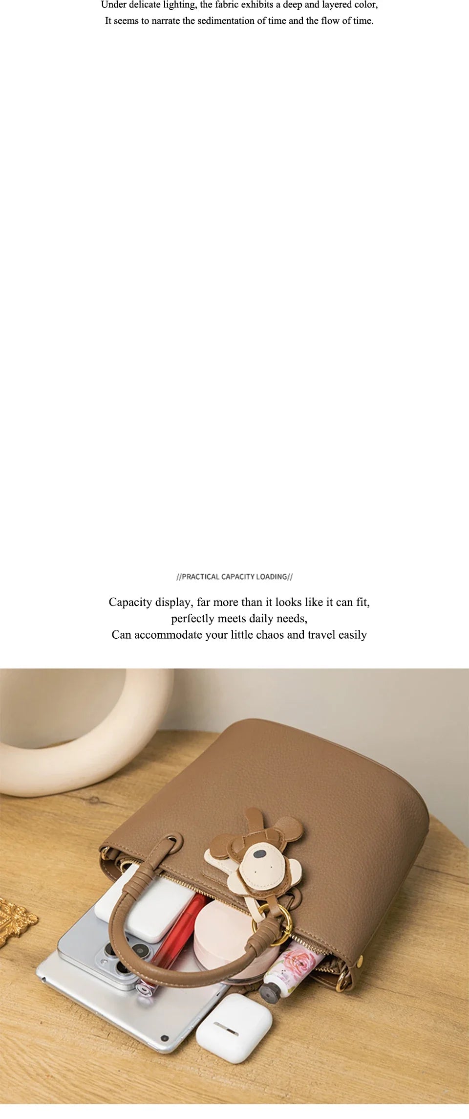 2024 New Bucket Bag for Women, Fashionable and Versatile, Handheld, Diagonal, High End, Single Shoulder, Small and Unique Design