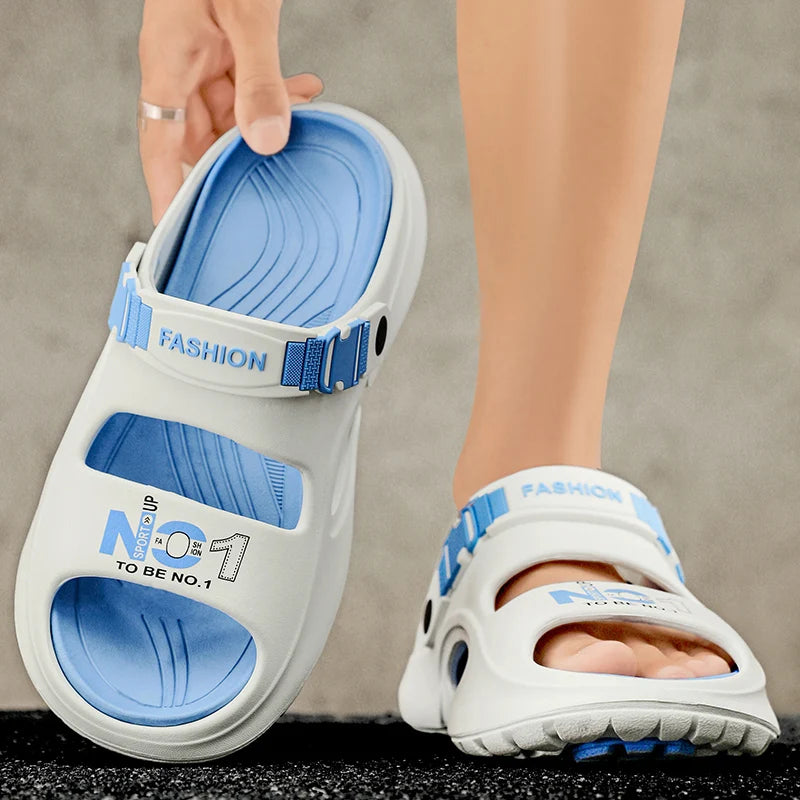 Summer Slippers for Men, Large Size Soft Comfortable Anti-slip Quick-drying, Casual Outdoor Beach Indoor New Style Sandals