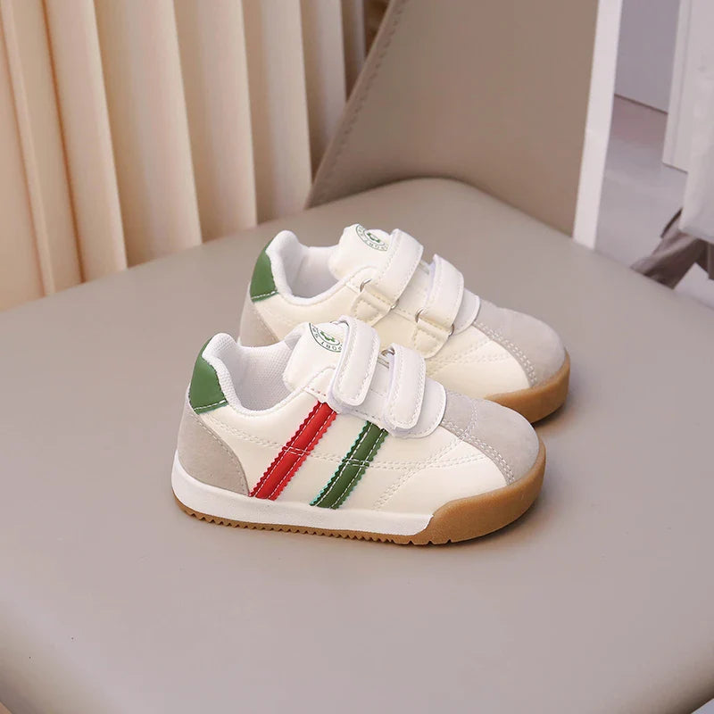 Boys Baby Shoes Four Seasons Models Soft Boys Girls Argyle Shoes 0-6 Years Old Green Children's Single Shoes Small Kids Sneakers