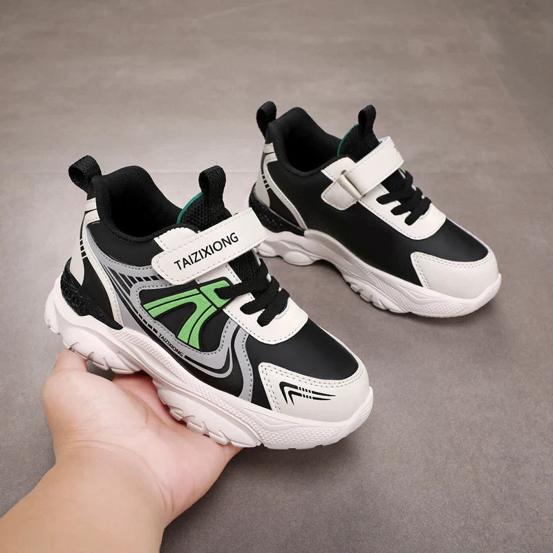Kids Sneakers Casual Sports Shoes for Children 2025 New Design PU Leather Sneakers Boys Fashion Printed Running Shoes Trainers