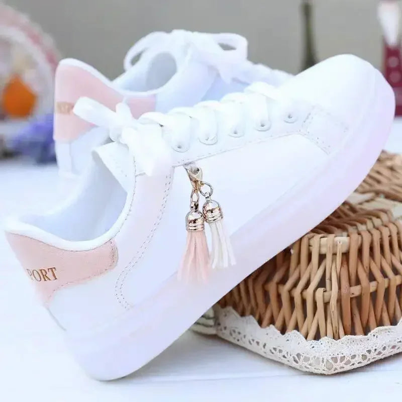 Women Sneakers White Casual Shoes Outdoor Low Top Running Shoes PU Leather Lightweight Shoes Desginer Flat Women Vulcanized Shoe