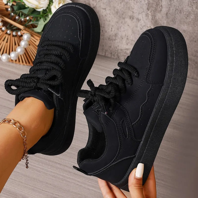 Women's Sneakers 2025 Spring and Autum New Fashion Design Thick-Soled Shoes Versatile Casual Sneakers Женская Обувь
