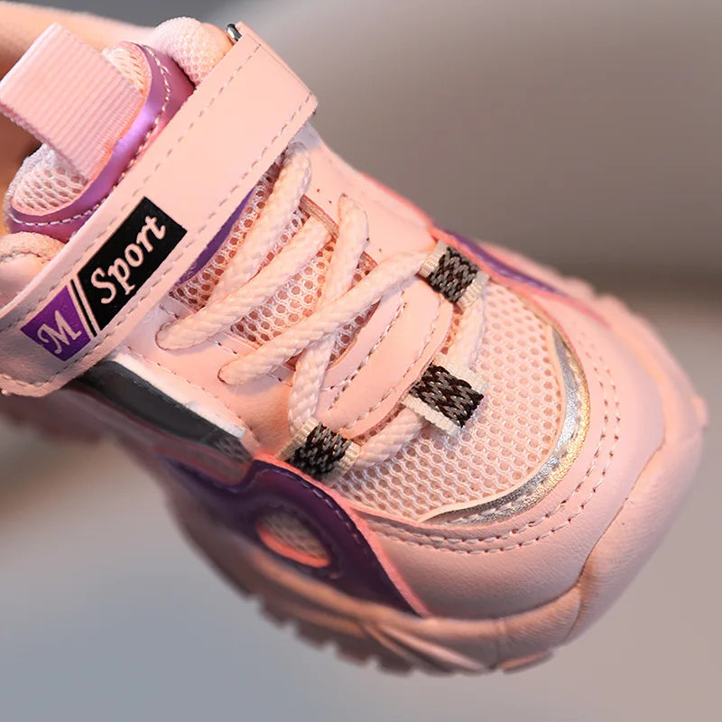 Kids Sport Shoes Fashion Mesh Breathable Boys Sneakers Spring Autumn Children Girls Outdoor Running Shoes