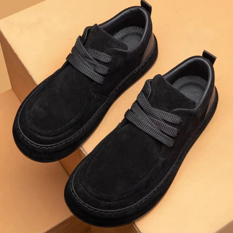 Men's Shoes Are Fashionable Brown Casual Shoes Made of Durable Suede Material Comfortable Walking Shoes Suitable for Daily Wear   (Available)