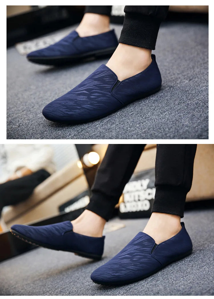 Shoes for Man New Men Fashionable Canvas Breathable Flat Bottomed Walking Shoes with Lightweight Sports Shoes Men's Sneakers (Available)