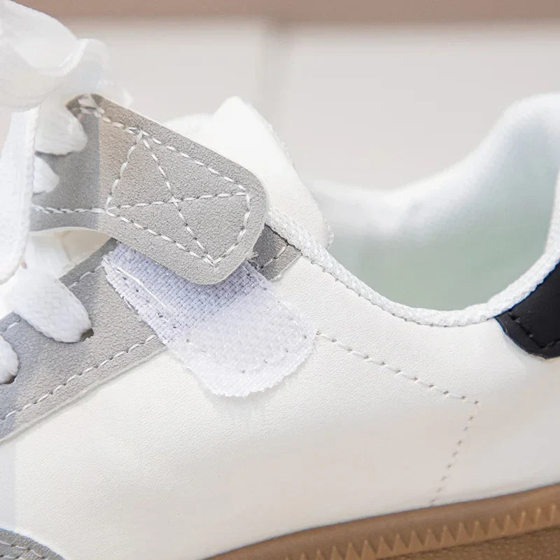 Kids Sneakers for Girls 2025 Spring Autumn New Boys Sneakers Fashion Patchwork Versatile Children Causal Tennis Shoes Hook Loop