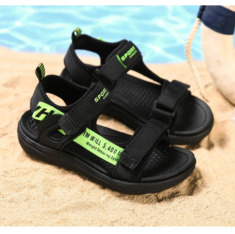 2024 Summer Kids Sandals Breathable Boys Sandals Soft Comfortable Children's Shoes Outdoor Beach Girls Lightweight Slippers