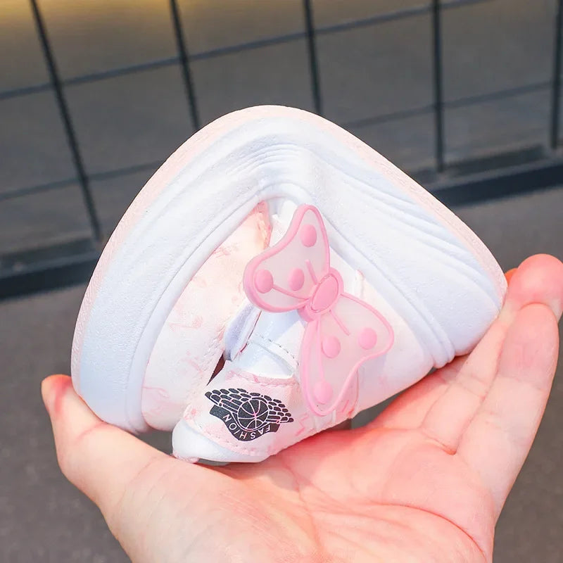 2025 Children's SneakersGirls Casual Shoes Student Shoes Anti-slip Teen Sport Pink Blue Shoes Size 26-37