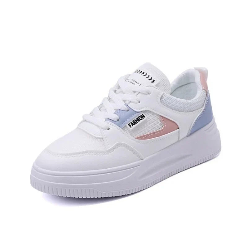 2025 Spring/Autumn New Platform  Sneakers for Women - Fashion Patchwork Casual Shoes | Breathable & Slip-Resistant Sports Style