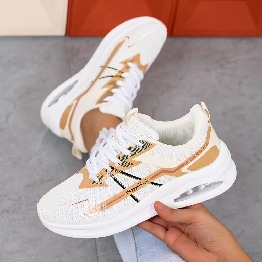 Women's Running Shoes Comfortable Breathable Sports Sneakers Wear-resistant Anti-slip Shoes Shock-absorbing Training Sneakers