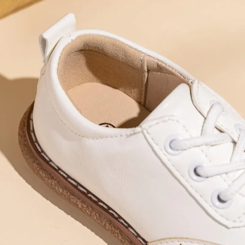 New Spring Autumn Children Formal Leather Shoes Causal Girls Fashion Flat Shoes Versatile Kids Boys Uniform Performance Shoes
