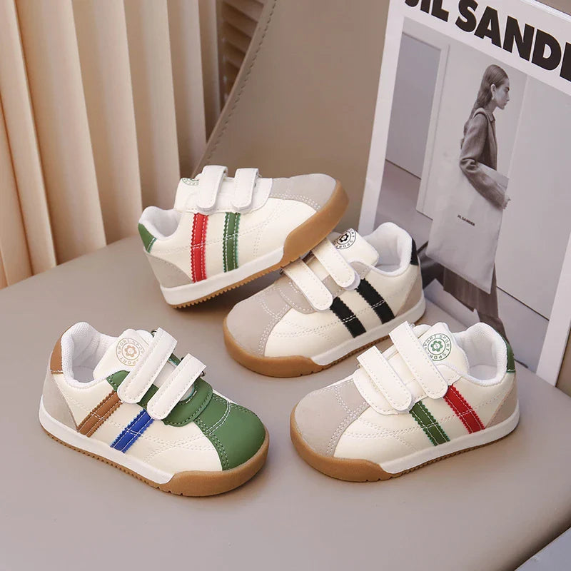Boys Baby Shoes Four Seasons Models Soft Boys Girls Argyle Shoes 0-6 Years Old Green Children's Single Shoes Small Kids Sneakers