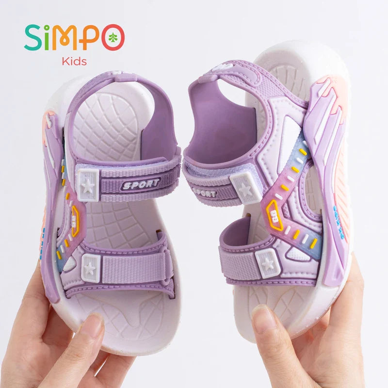 Summer Kids' Sandals Unisex Soft Bottom Casual Beach Shoes for Primary School Students Boys & Girls