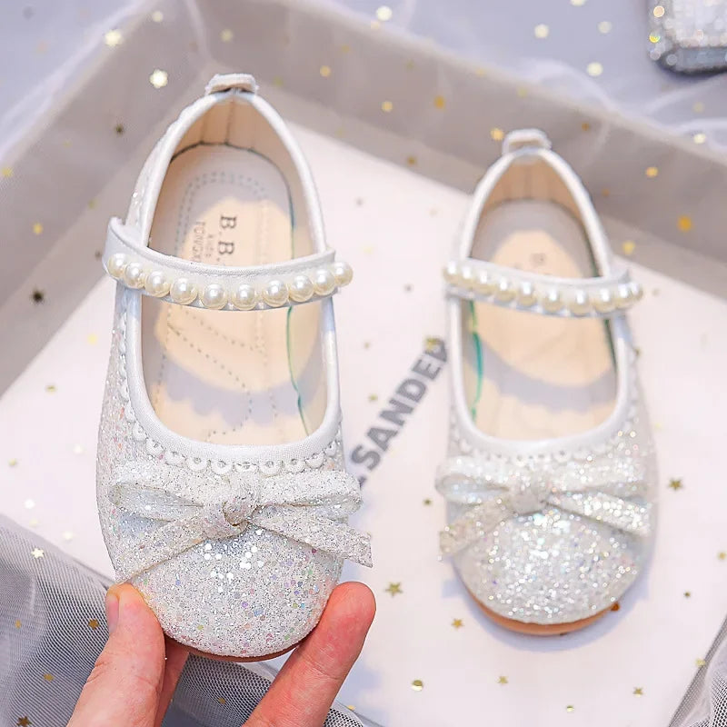 2025 Children Princess Leather Shoes for Girls Autumn New Fashion Korean Style Soft Bottom Anti-slippery Versatile Party Shoes