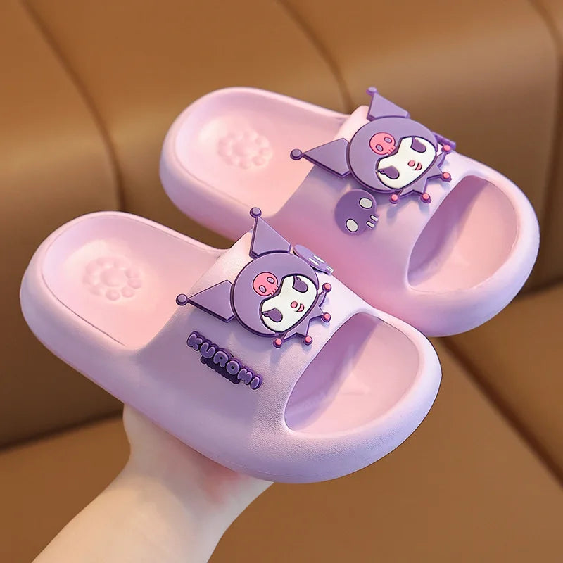 Sanrio Children's Slippers Baby Indoor Flip-Flops Boys and Girls Bathroom Non-slip Sense of Cloud Sandals