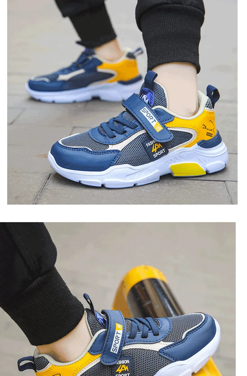 Kid Sneakers Sport Shoes for Boys Girls Fashion Children Breathable Mesh Comfort Casual Non-Slip Outdoor Running Shoes