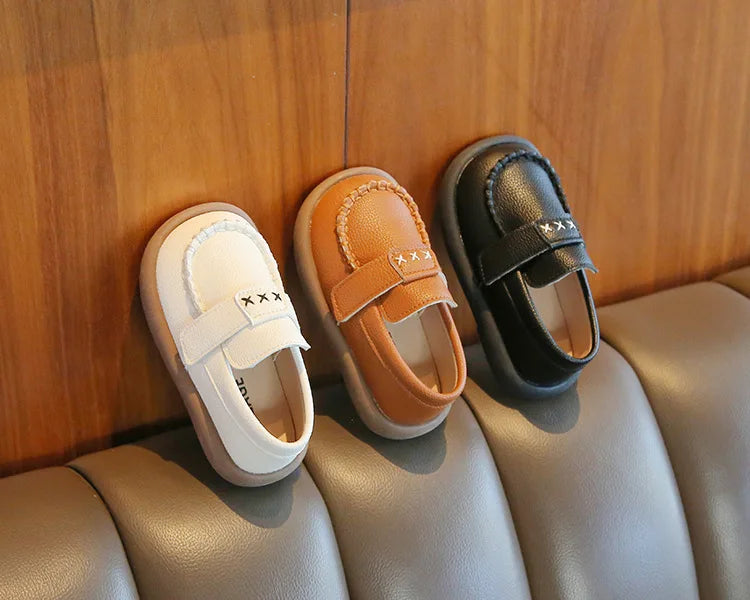 Little Boys Casual Loafers for  Fashion 2025 Spring Autumn Toddlers Kids Leather Shoes Slip-on Shoes Soft Flats New boys shoes