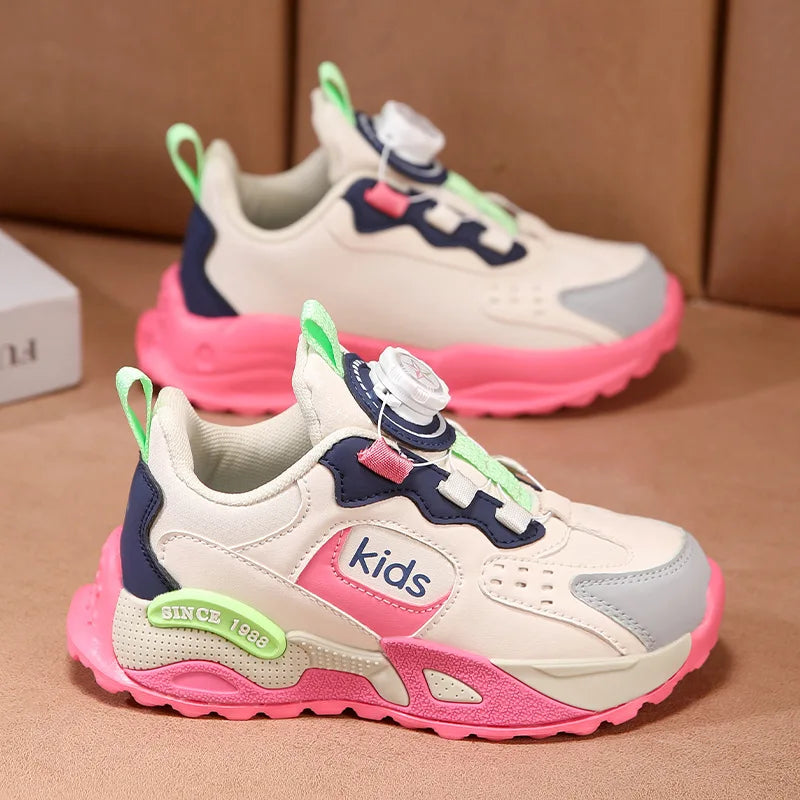 Brand Children's High-quality Casual Sports Shoes Girls Non-slip Running Shoes Comfortable School Kids Breathable Sneakers
