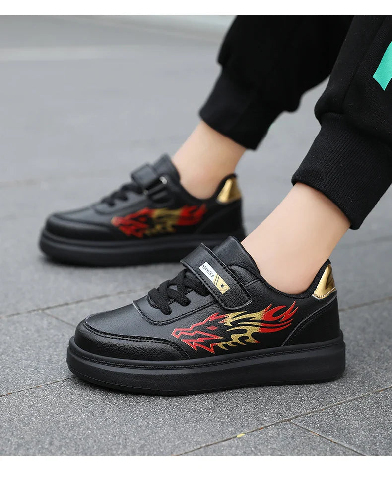 Children's Sports Shoes Boys Casual Running Sneakers Breathable Non-Slip Flat Walking Shoes Fashion Kids Athletic Footwear
