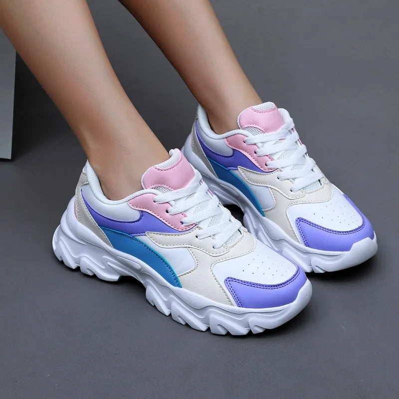 Women's Sneakers Flats Casual Shoes Woman Comfortable Anti Slip Female Sneakers Vulcanize Platform Outdoor Sports Shoe for Women