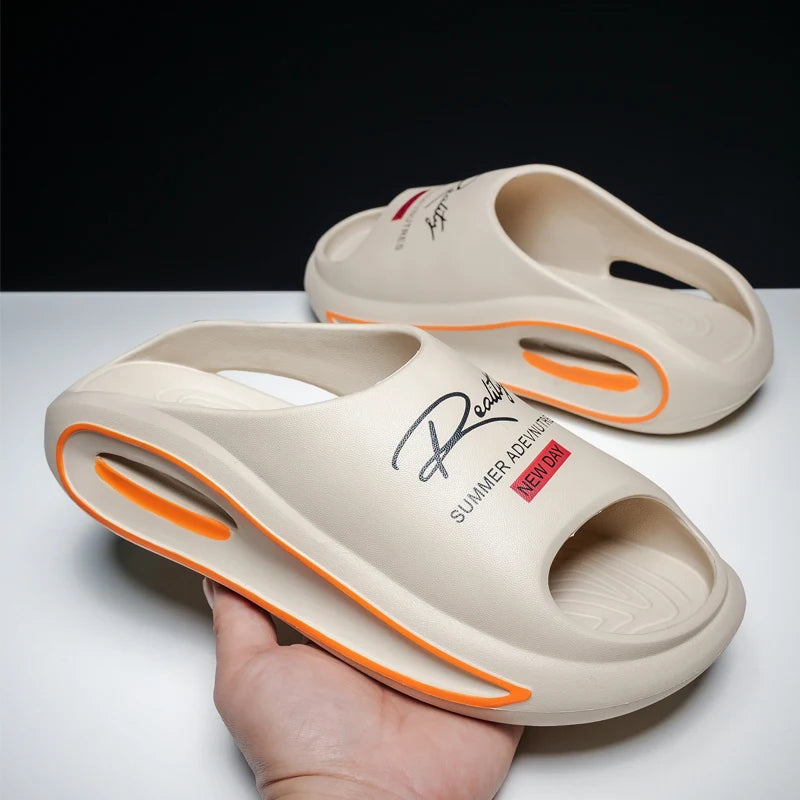 Men's Slippers New Style Casual Soft-Soled Home Sandals Non-Slip Thick-Soled Comfortable Lightweight Beach Shoes