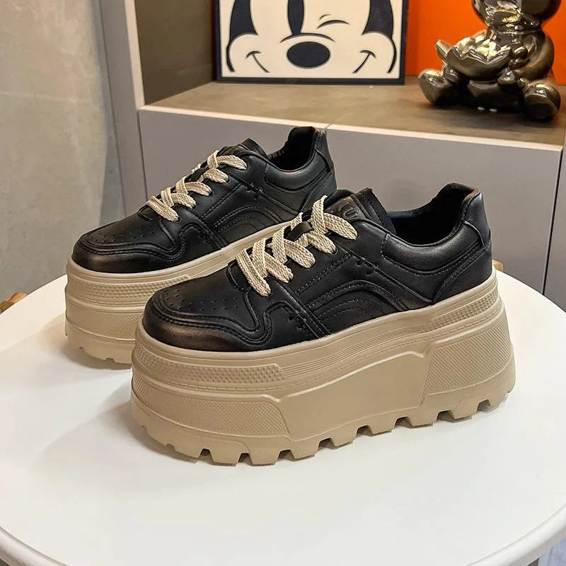 Women Sneakers Height Increasing Platform White Shoes for Women 2025 New Casual Shoes with Soft Sole Board Shoe Zapatos De Mujer