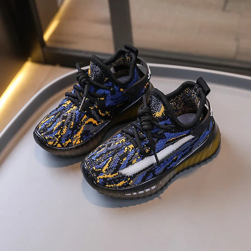 Breathable Baby Boys & Girls Shoes Fashion Sports Casual Soft-soled Toddler Shoes Little Kids Sneakers Size 21-32