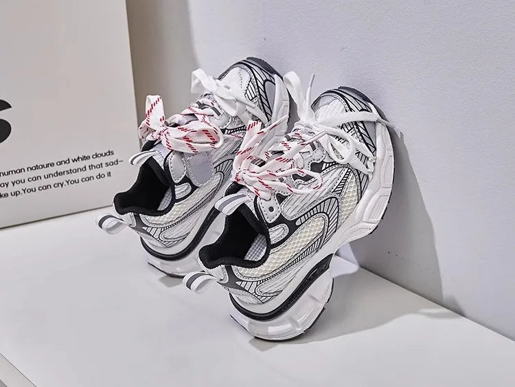 Children's Sneakers Chunky 2025 New Girls Basketball Shoes Fashion Versatile Kids Causal Boys Sports Shoes for School Breathable