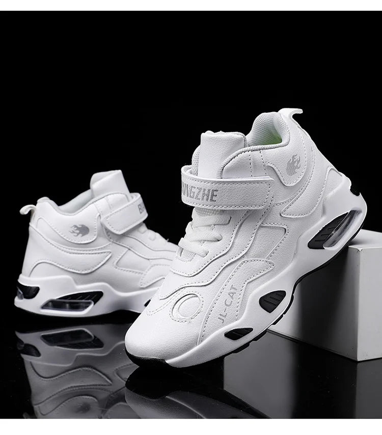 2024 Kids Basketball Shoes Boys Student Sports Shoes School Daily Outdoor Running Sneakers High Top Children Basketball Sneakers
