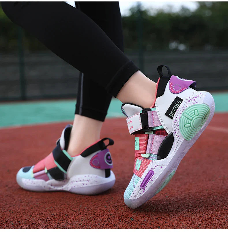 2025 New Children's Basketball Shoes For Boys Girls Non-slip Kids Sport Shoes Lightweight Outdoor Sneakers Trainers Footwear