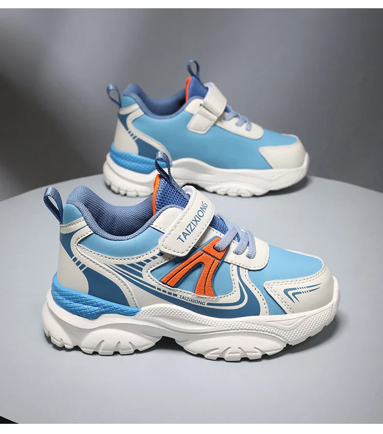 Kids Sneakers Casual Sports Shoes for Children 2025 New Design PU Leather Sneakers Boys Fashion Printed Running Shoes Trainers